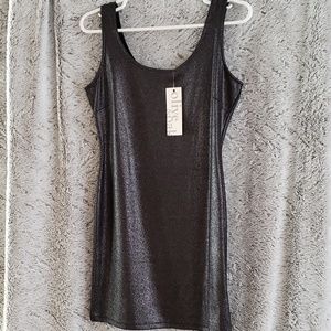 Black/ Silver shimmer dress Olive & Oak